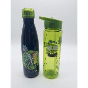 Rick and Morty gift lot Stainless Steel Water Bottle and Pick Rick Bottle